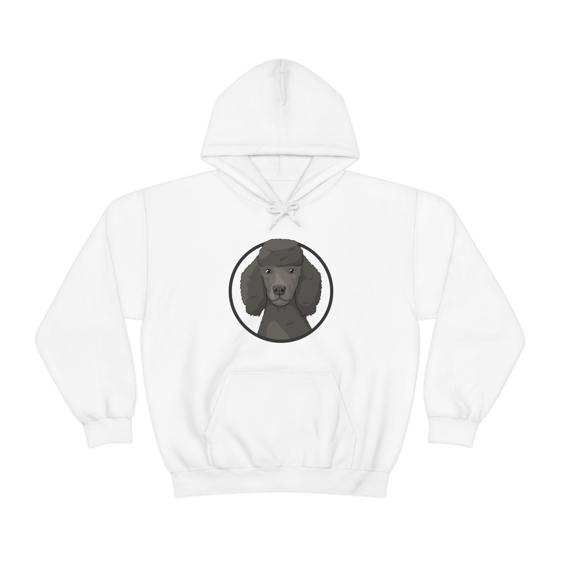 Poodle Circle | Hooded Sweatshirt - Detezi Designs-23935323958736353090