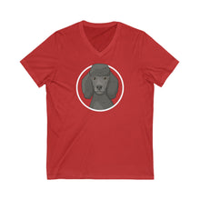 Load image into Gallery viewer, Poodle Circle | Unisex V-Neck Tee - Detezi Designs-16217887812713973673
