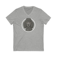 Load image into Gallery viewer, Poodle Circle | Unisex V-Neck Tee - Detezi Designs-30644890989321633095
