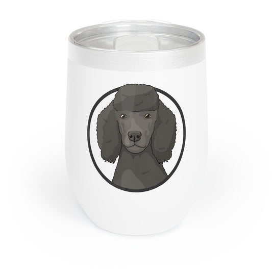 Poodle Circle | Wine Tumbler - Detezi Designs-56660809134130547199