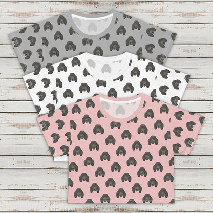 Poodle Faces | Crop Tee - Detezi Designs-GR001