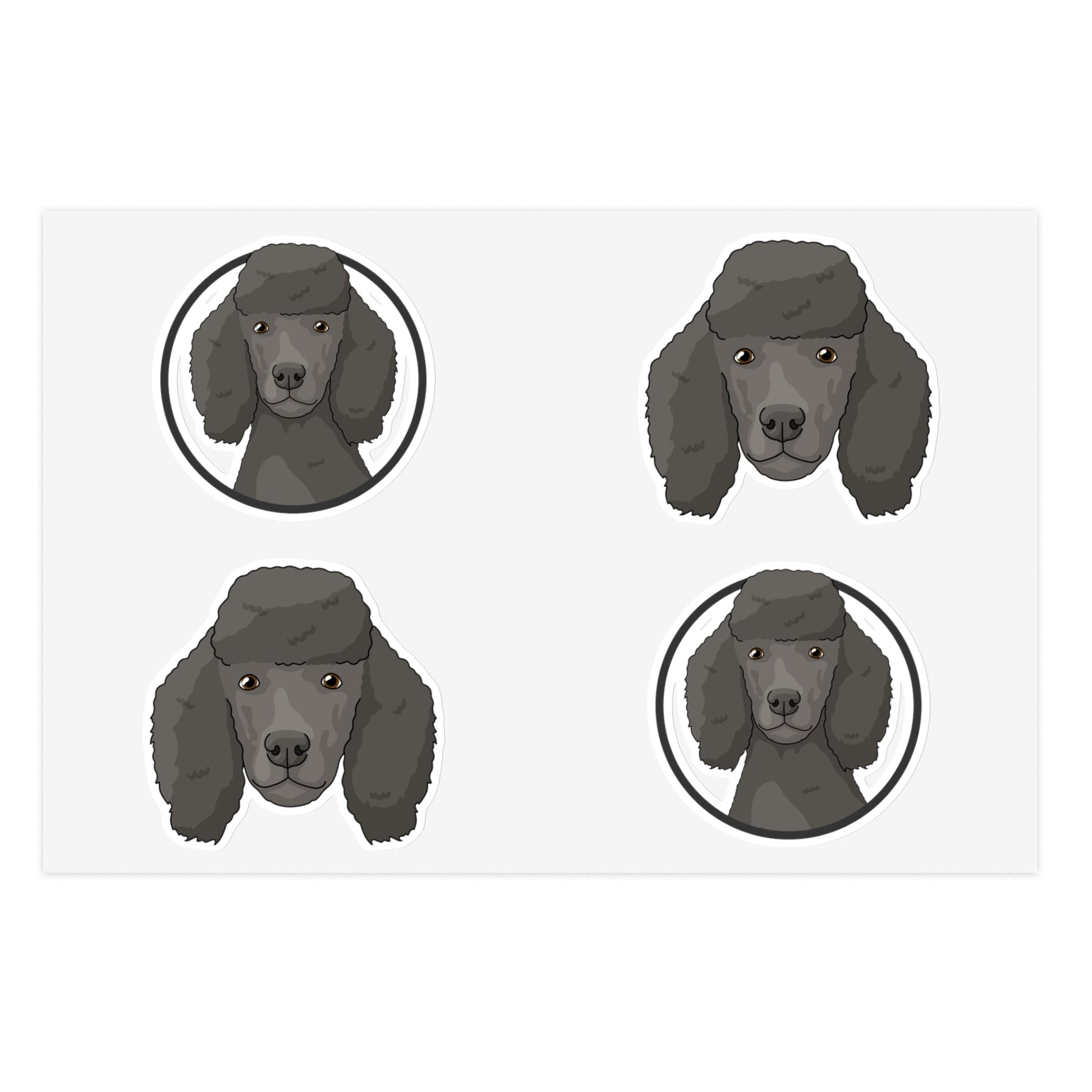 Poodle | Sticker Sheet - Detezi Designs-12576304816951005323