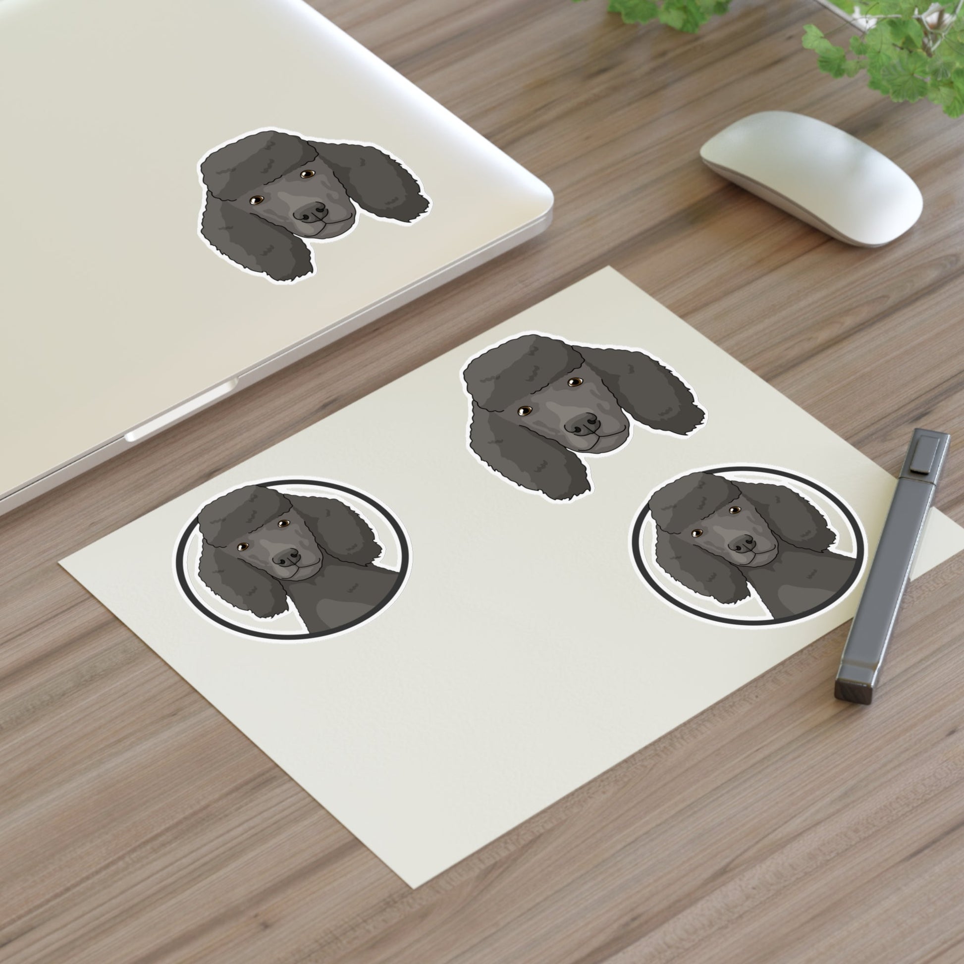 Poodle | Sticker Sheet - Detezi Designs-57963586266409956933