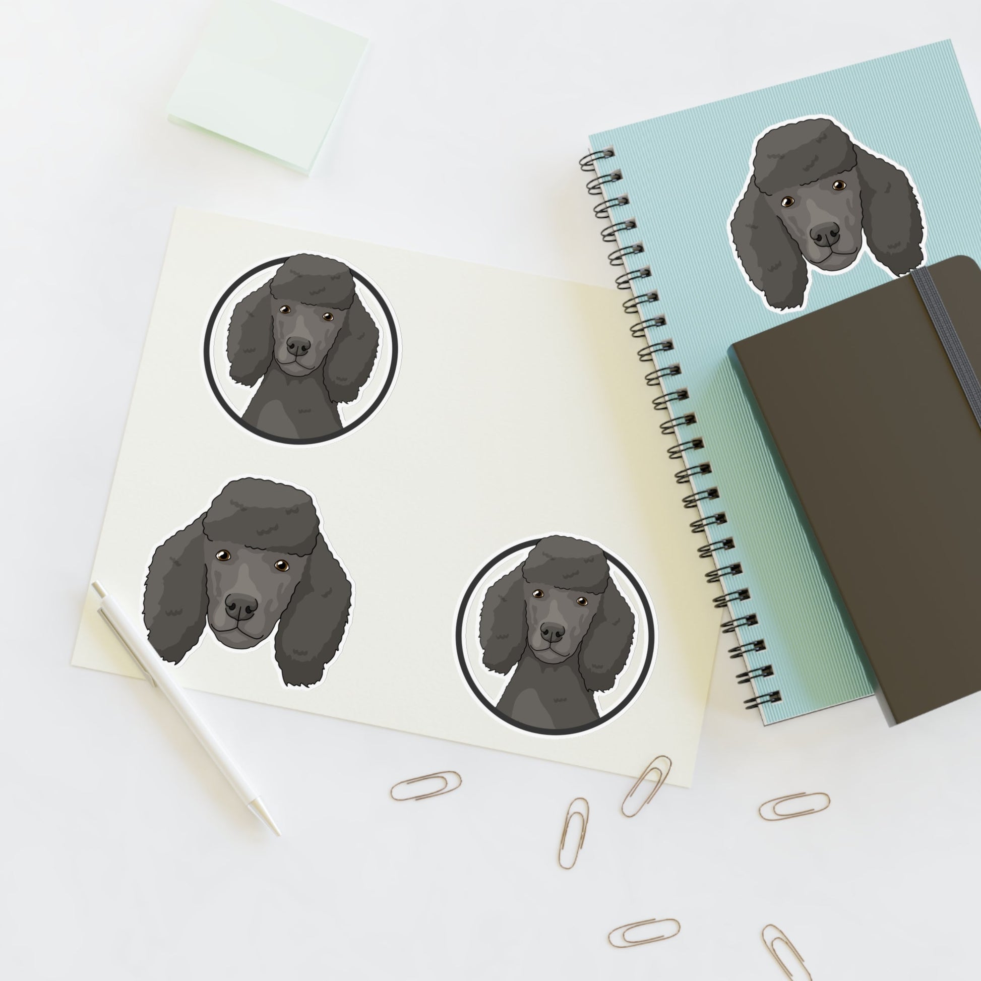 Poodle | Sticker Sheet - Detezi Designs-57963586266409956933