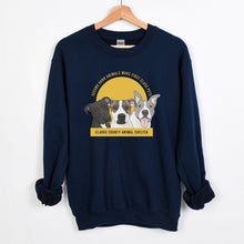 Load image into Gallery viewer, Poppi, Hector, and Jesse | FUNDRAISER for Clarke County Animal Shelter | Crewneck Sweatshirt - Detezi Designs-19084900662372327019
