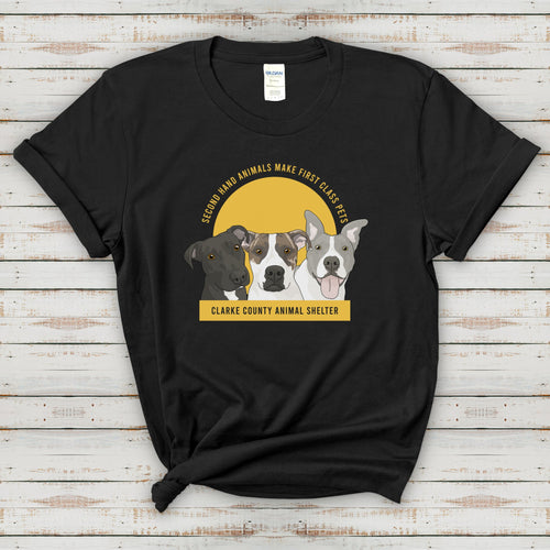 Poppi, Hector, and Jesse | FUNDRAISER for Clarke County Animal Shelter | T-shirt - Detezi Designs-15371709783137235055