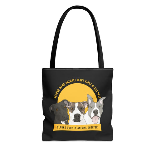 Poppi, Hector, and Jesse | FUNDRAISER for Clarke County Animal Shelter | Tote Bag - Detezi Designs-22191348243162039290