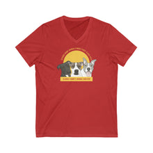 Load image into Gallery viewer, Poppi, Hector, and Jesse | FUNDRAISER for Clarke County Animal Shelter | Unisex V-Neck Tee - Detezi Designs-22548165401139195239
