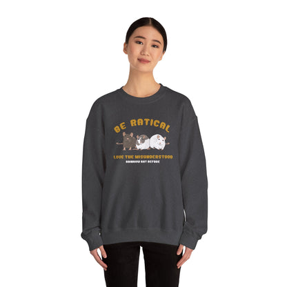 Posh | Rainbow Rat Refuge | FUNDRAISER | **AMERICAN PRINTER** | Crewneck Sweatshirt - Detezi Designs-31781535866647295134