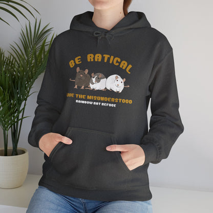 Posh | Rainbow Rat Refuge | FUNDRAISER | **AMERICAN PRINTER** | Hooded Sweatshirt - Detezi Designs-18659788254240900743