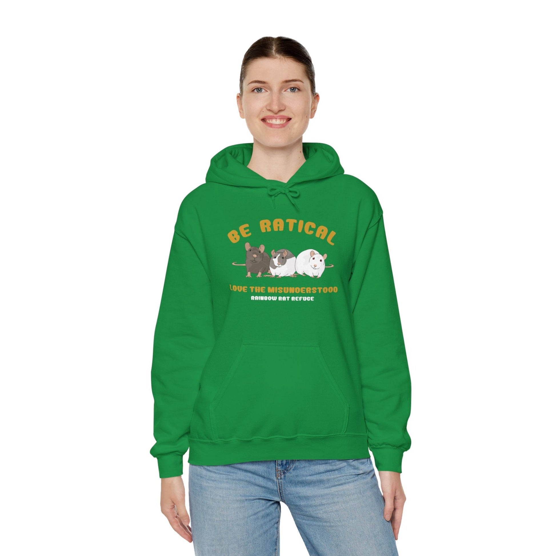 Posh | Rainbow Rat Refuge | FUNDRAISER | **AMERICAN PRINTER** | Hooded Sweatshirt - Detezi Designs-18659788254240900743