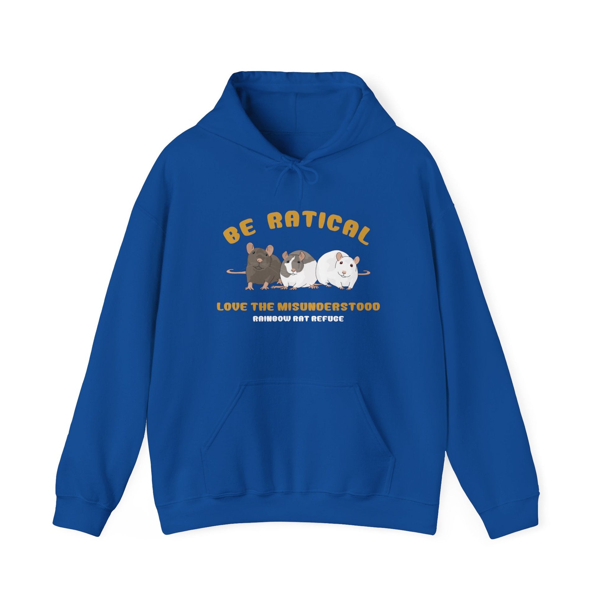 Posh | Rainbow Rat Refuge | FUNDRAISER | **AMERICAN PRINTER** | Hooded Sweatshirt - Detezi Designs-18659788254240900743