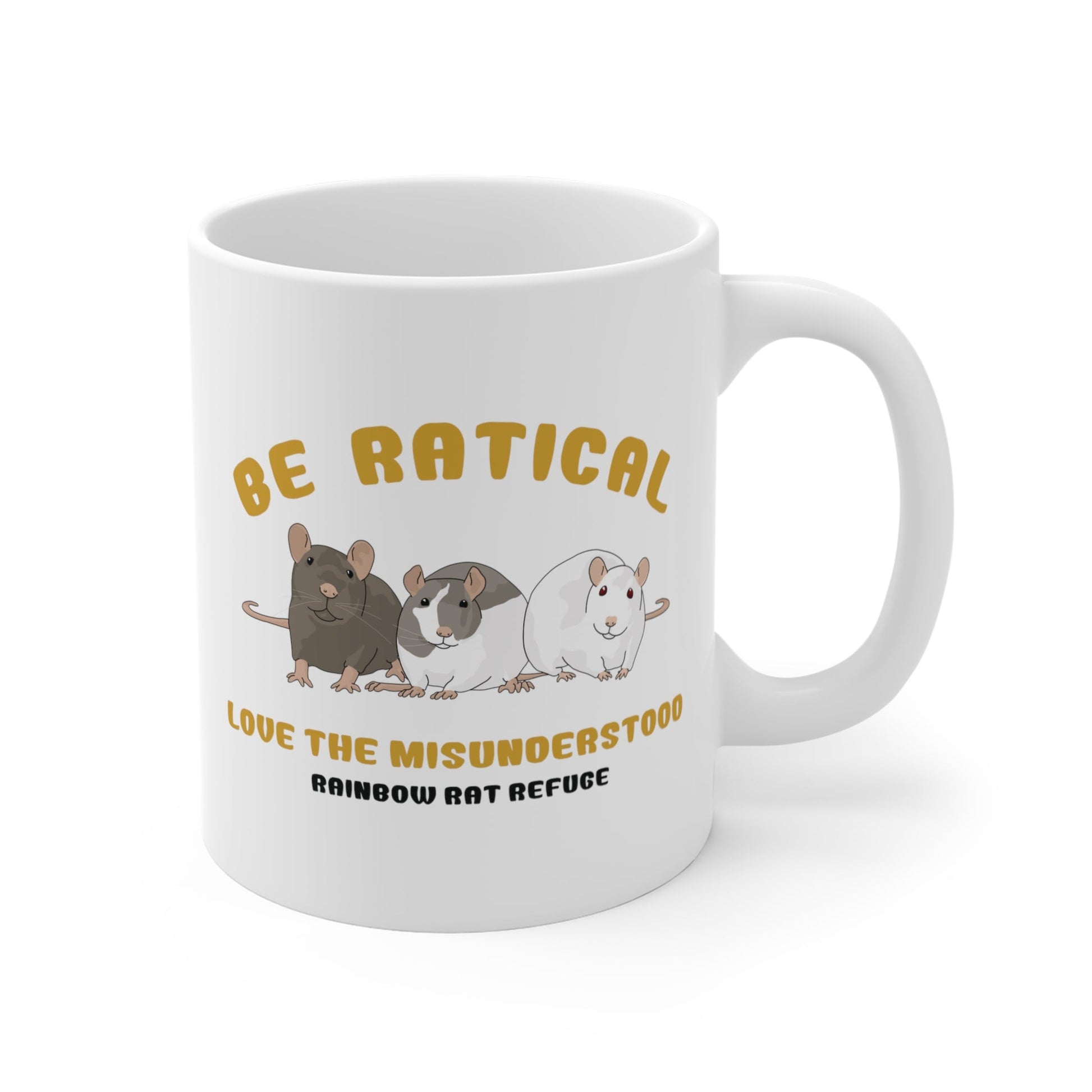 Posh | Rainbow Rat Refuge | FUNDRAISER | **AMERICAN PRINTER** | Mug - Detezi Designs-10585756434323570430