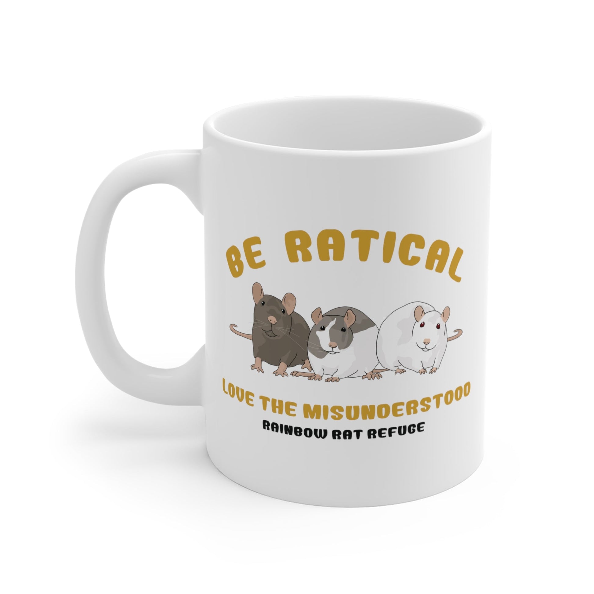 Posh | Rainbow Rat Refuge | FUNDRAISER | **AMERICAN PRINTER** | Mug - Detezi Designs-10585756434323570430