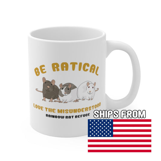 Posh | Rainbow Rat Refuge | FUNDRAISER | **AMERICAN PRINTER** | Mug - Detezi Designs-10585756434323570430