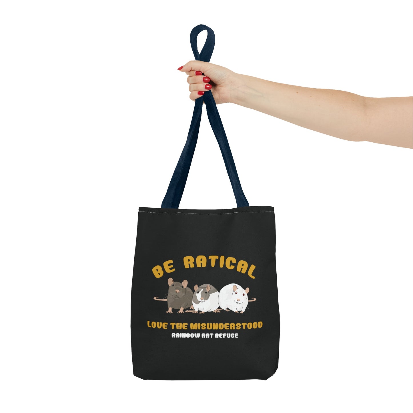 Posh | Rainbow Rat Refuge | FUNDRAISER | **AMERICAN PRINTER** | Tote Bag - Detezi Designs-14121335472460080828