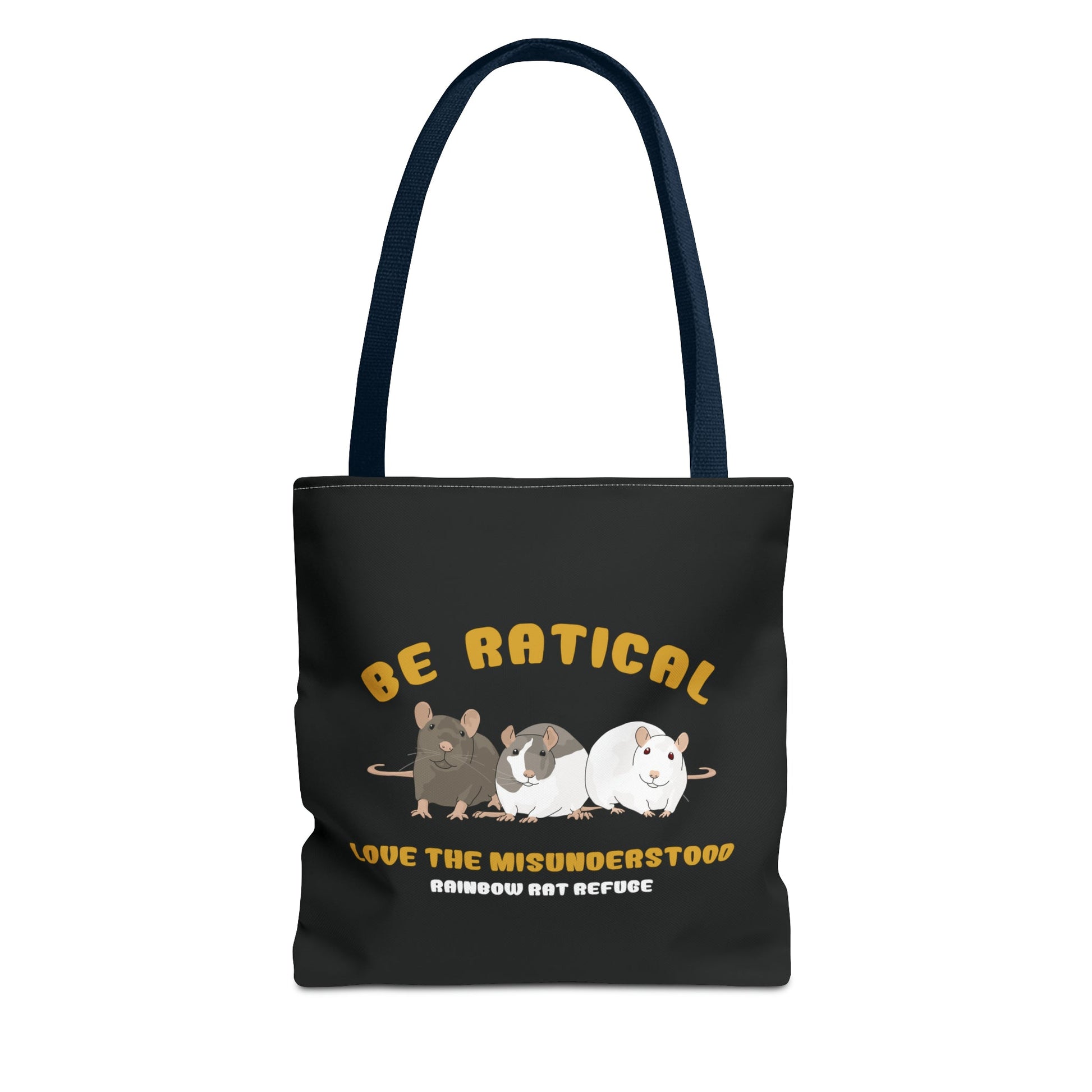 Posh | Rainbow Rat Refuge | FUNDRAISER | **AMERICAN PRINTER** | Tote Bag - Detezi Designs-14121335472460080828