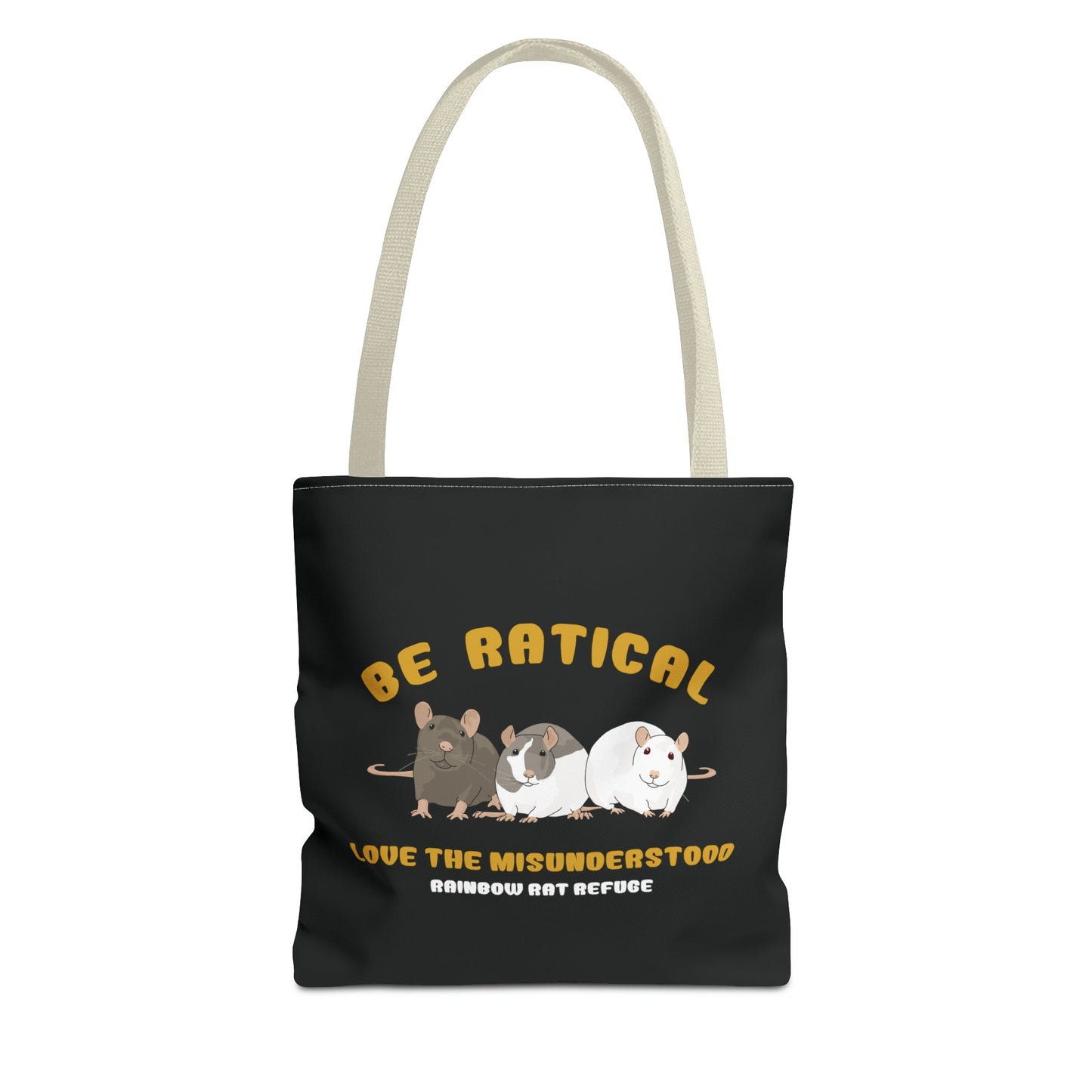 Posh | Rainbow Rat Refuge | FUNDRAISER | **AMERICAN PRINTER** | Tote Bag - Detezi Designs-23143665914963126133