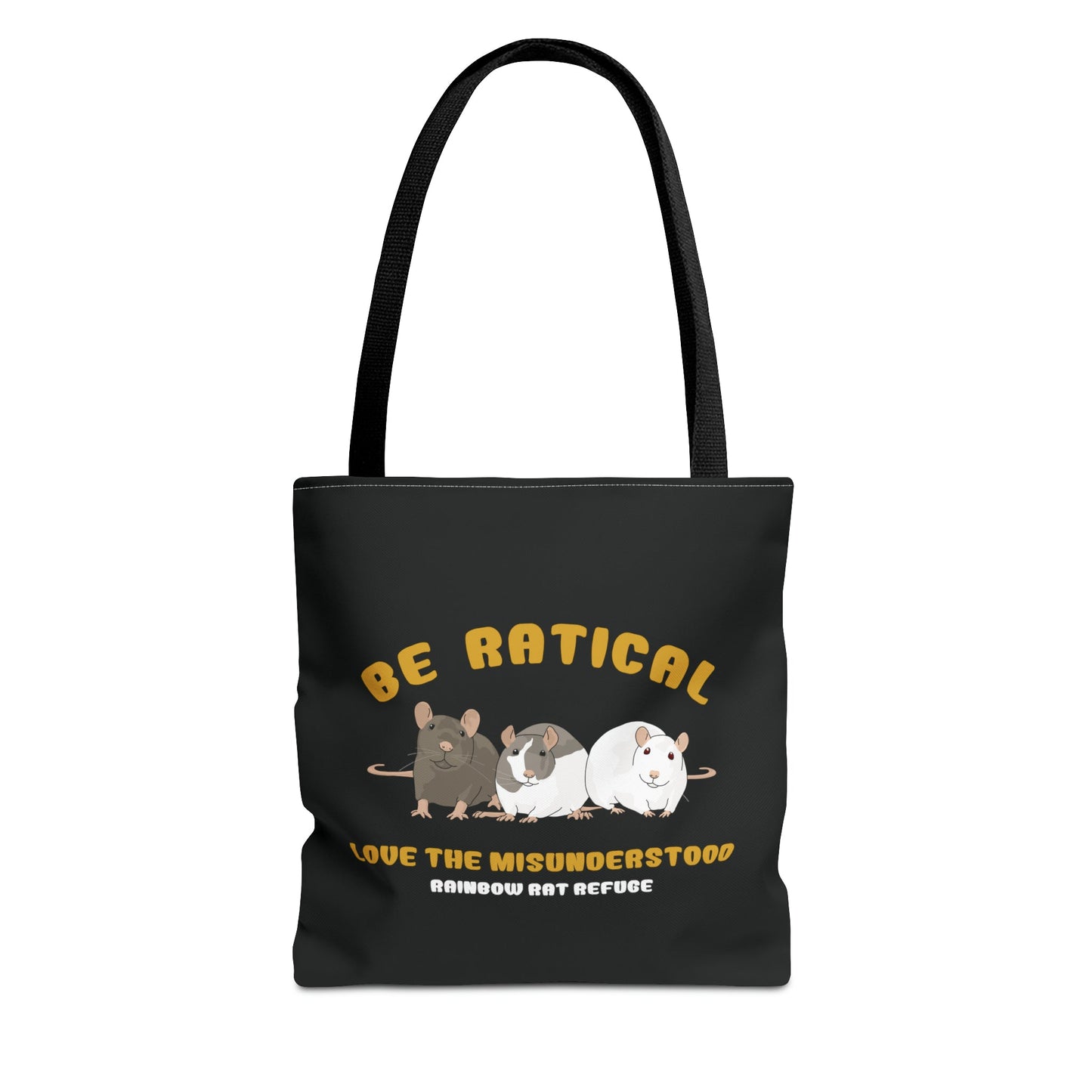 Posh | Rainbow Rat Refuge | FUNDRAISER | **AMERICAN PRINTER** | Tote Bag - Detezi Designs-28034770630850601998