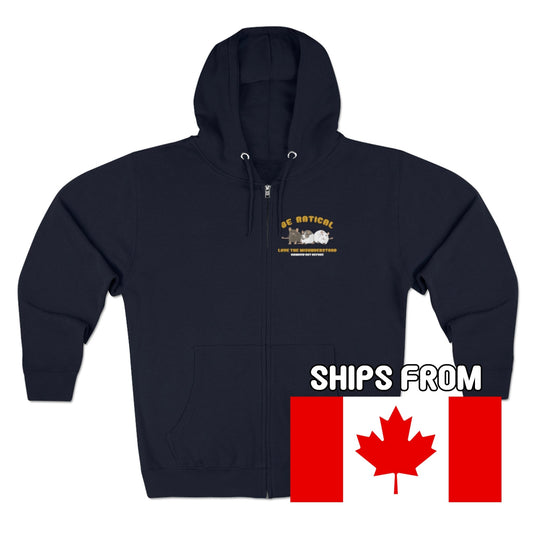 Posh | Rainbow Rat Refuge | FUNDRAISER | **CANADIAN PRINTER** | Unisex Zip Hoodie - Detezi Designs-17178611088206189064