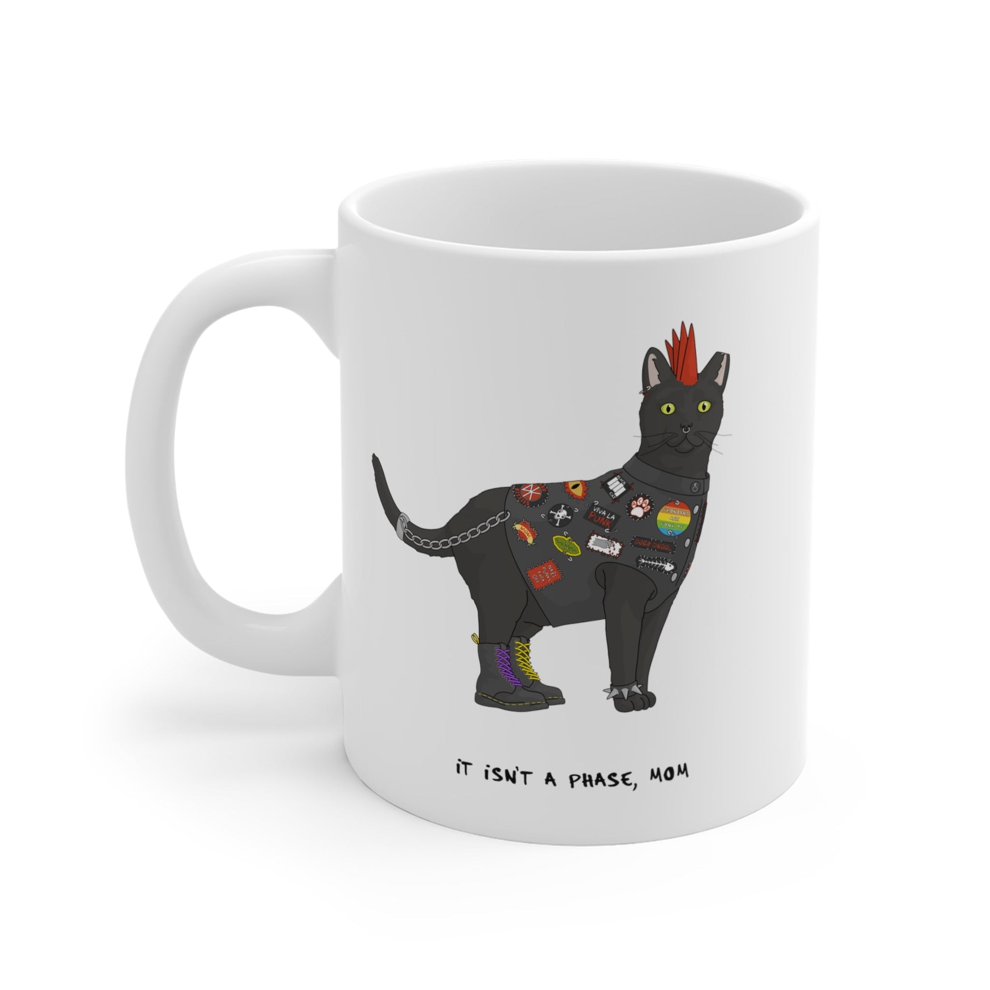 Punk Cat | Mug - Detezi Designs-33646813337156542362