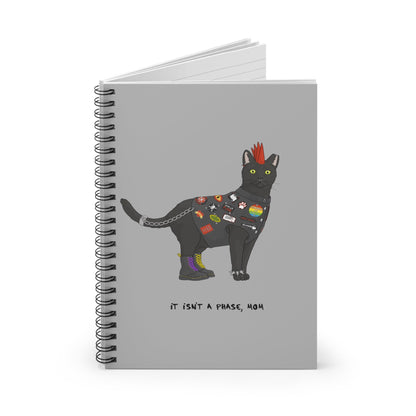 Punk Cat | Notebook - Detezi Designs-42283913221128959303