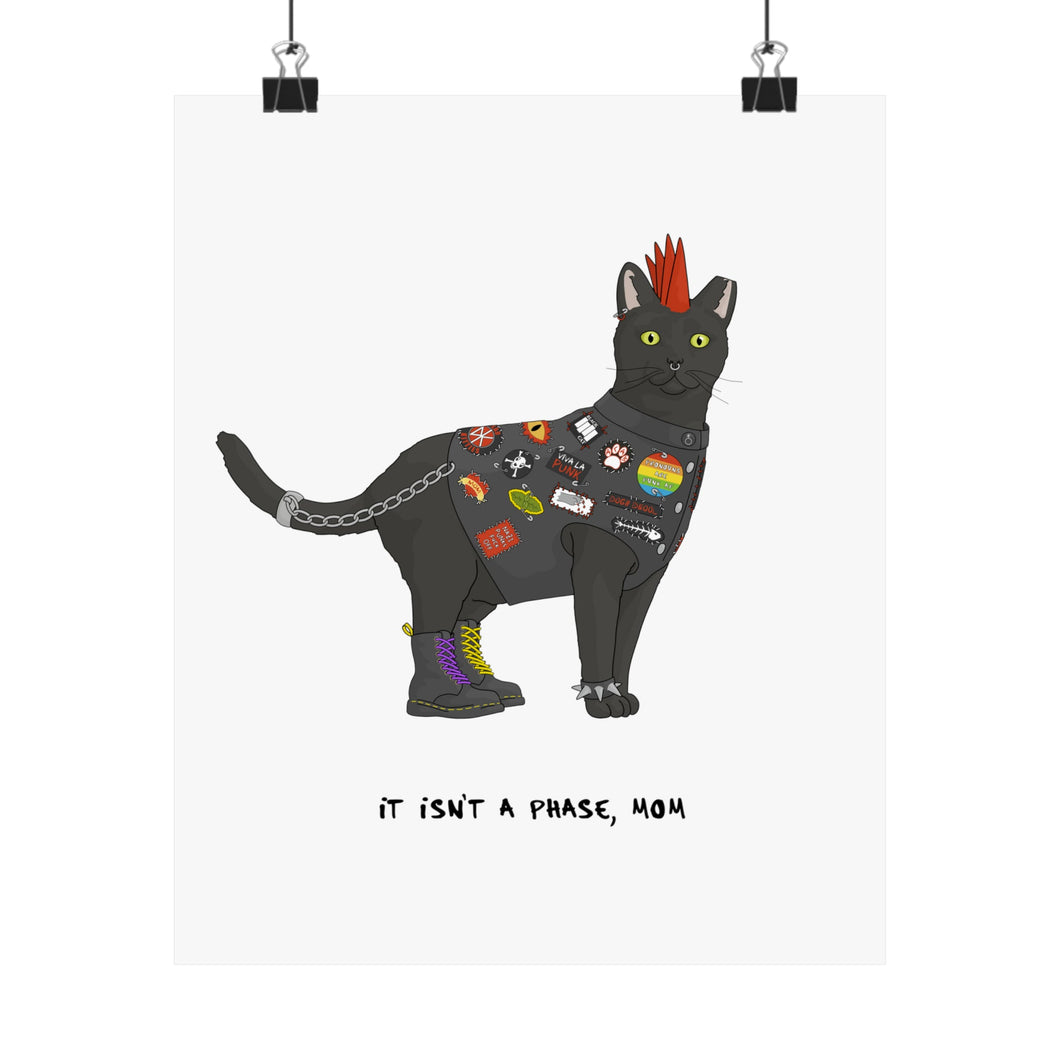 Punk Cat | Print - Detezi Designs-34237697016542141846