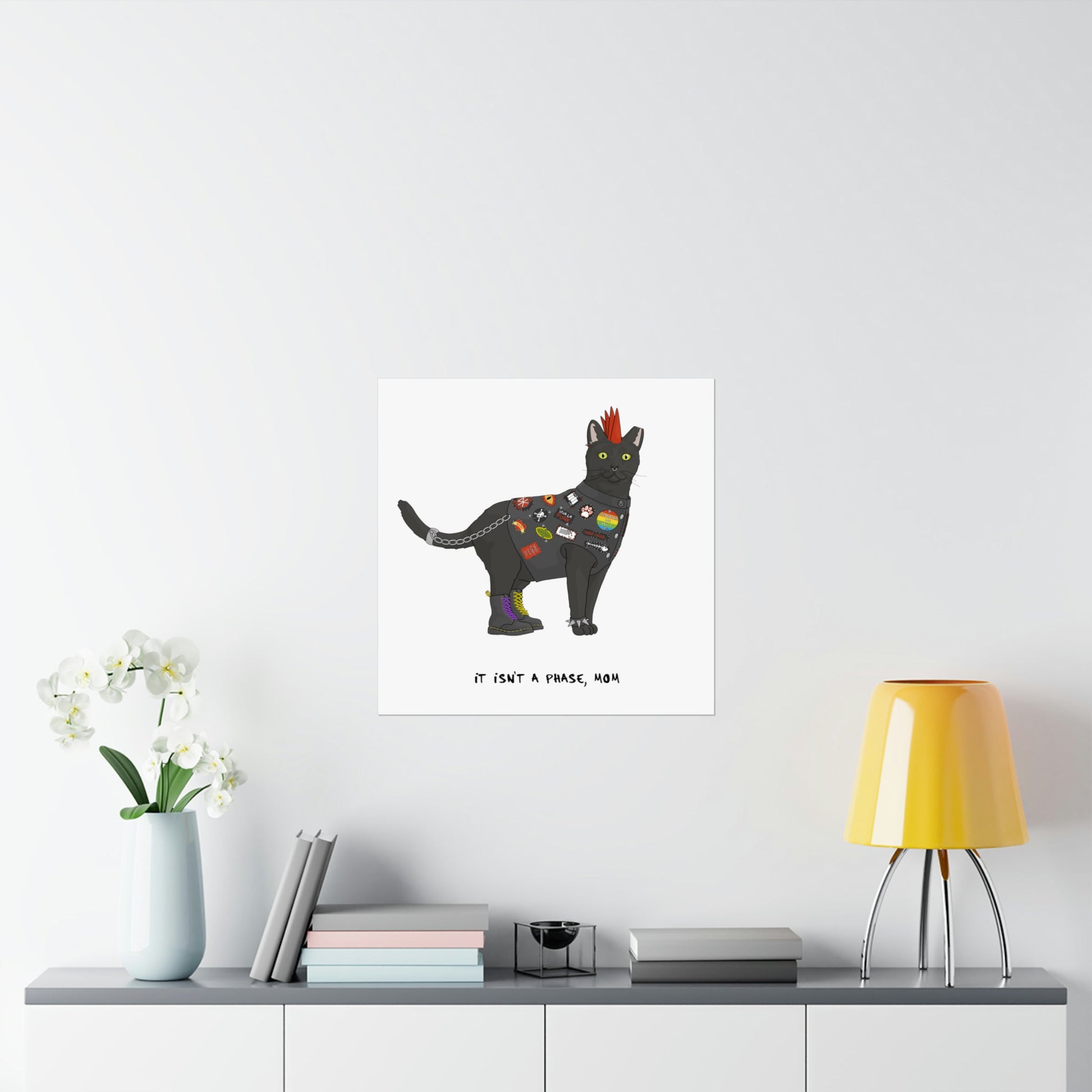 Punk Cat | Print - Detezi Designs-34237697016542141846