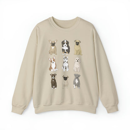 Puppy Party | Crewneck Sweatshirt - Detezi Designs-17273014419020831699