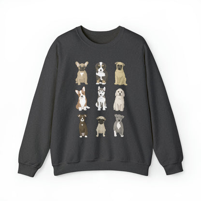 Puppy Party | Crewneck Sweatshirt - Detezi Designs-19484059461297917590