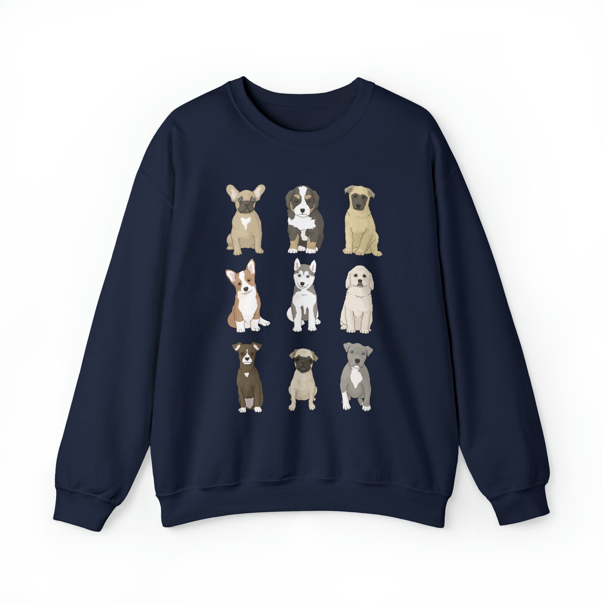 Puppy Party | Crewneck Sweatshirt - Detezi Designs-19694782465285309236