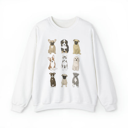 Puppy Party | Crewneck Sweatshirt - Detezi Designs-19920355644887047360