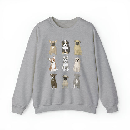 Puppy Party | Crewneck Sweatshirt - Detezi Designs-25142535124873686829