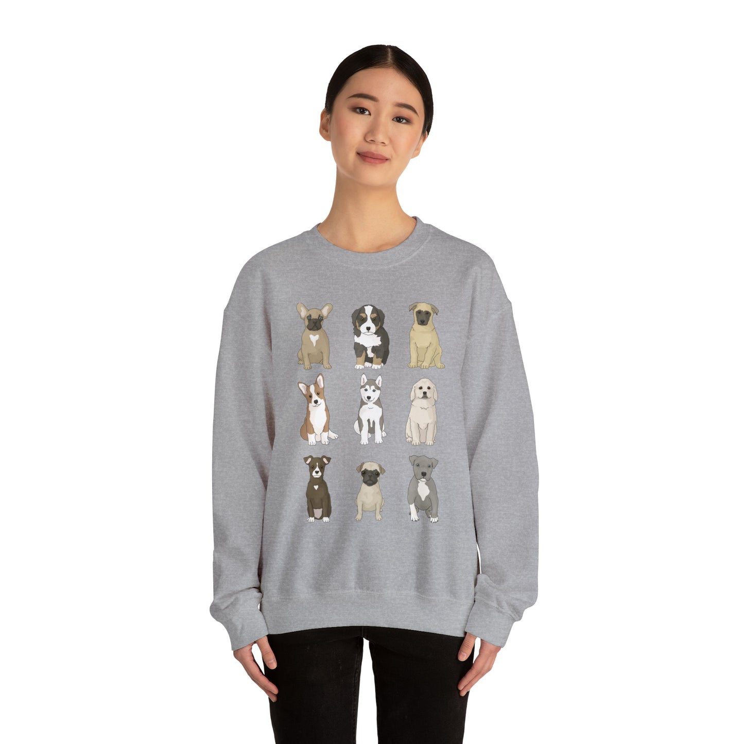 Puppy Party | Crewneck Sweatshirt - Detezi Designs-31536891836166676660