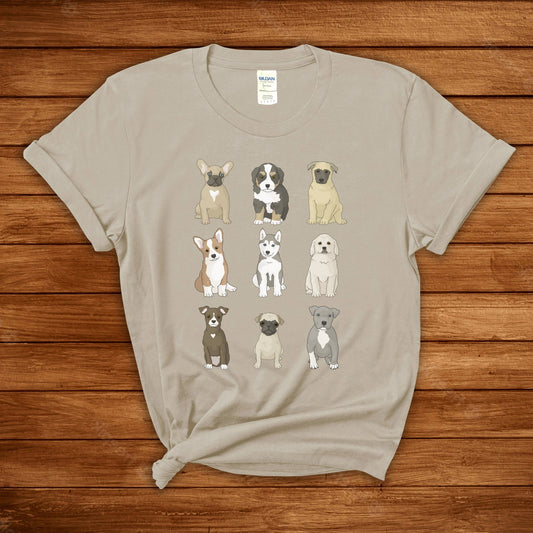 Puppy Party | T-shirt - Detezi Designs-12792689944054943421