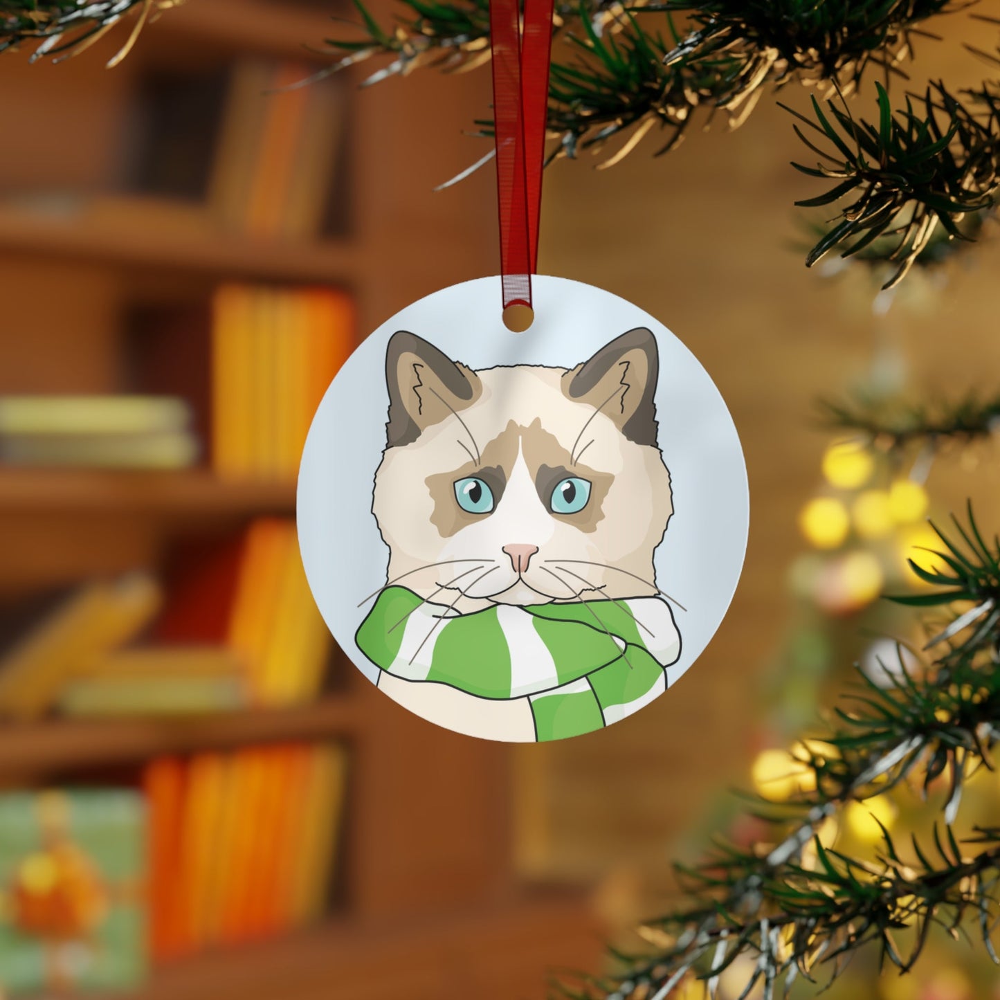 Ragdoll Cat | 2023 Holiday Ornament - Detezi Designs-32660587627571979181