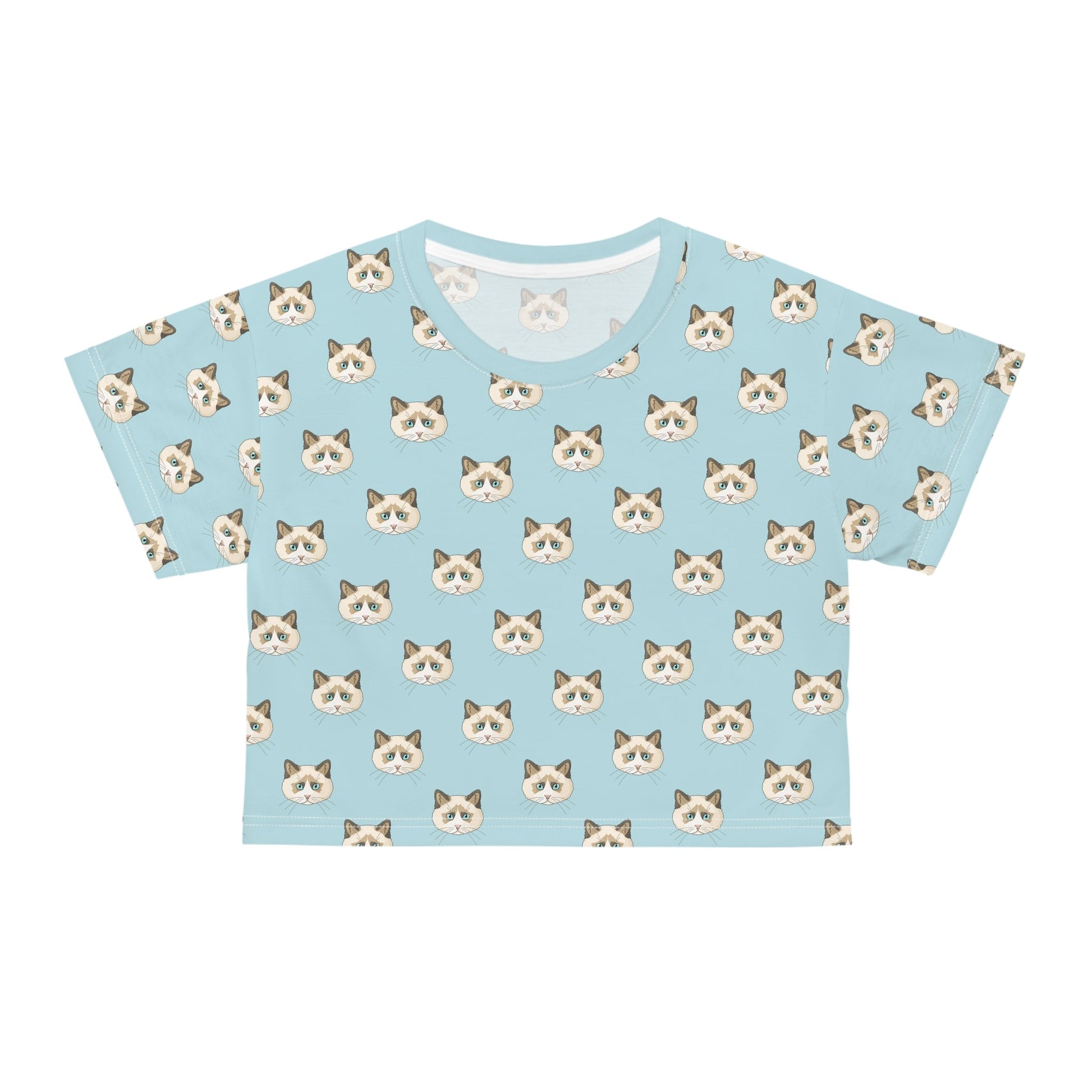 Ragdoll Cats | Crop Tee - Detezi Designs-GR001