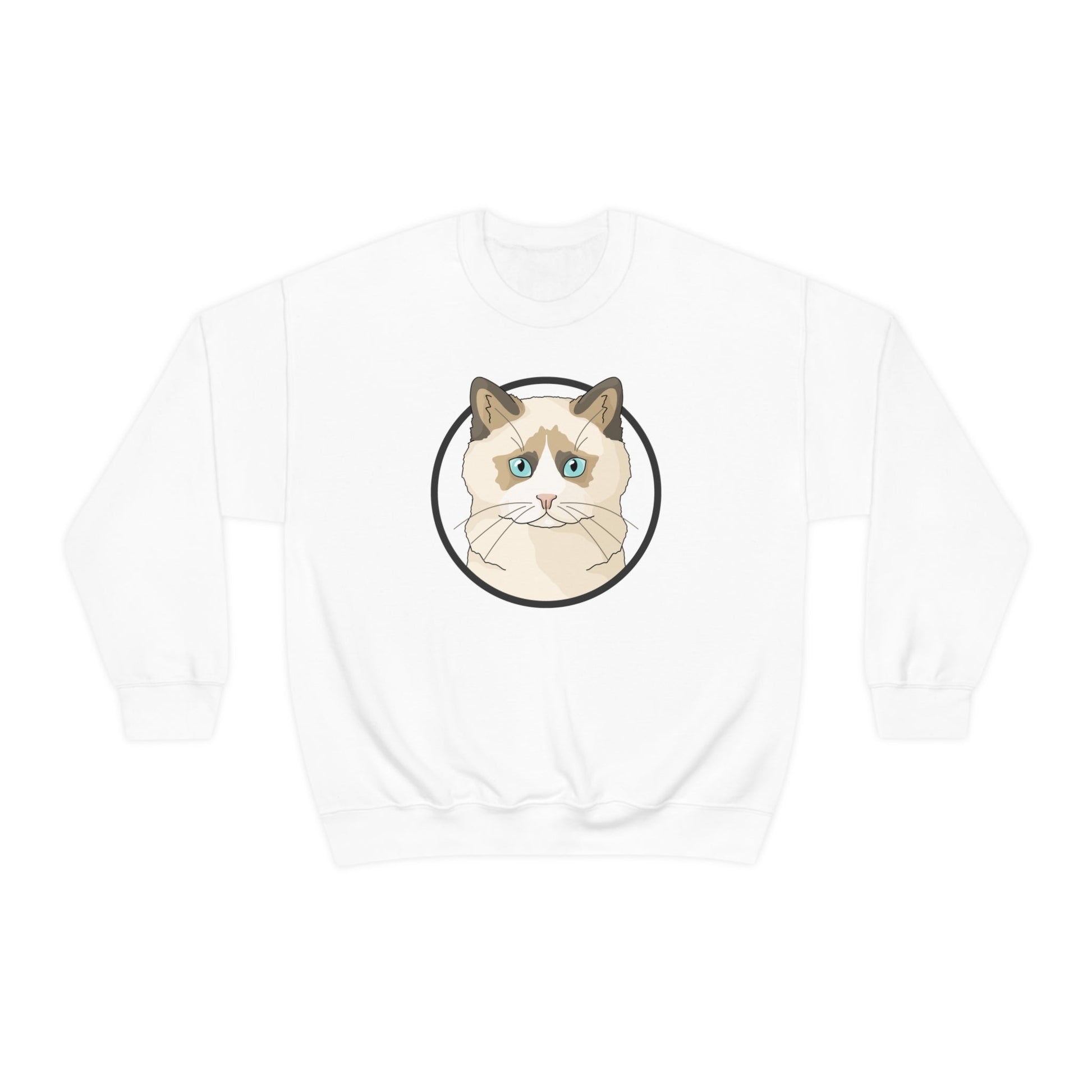 Ragdoll Circle | Crewneck Sweatshirt - Detezi Designs-10527777538760396594