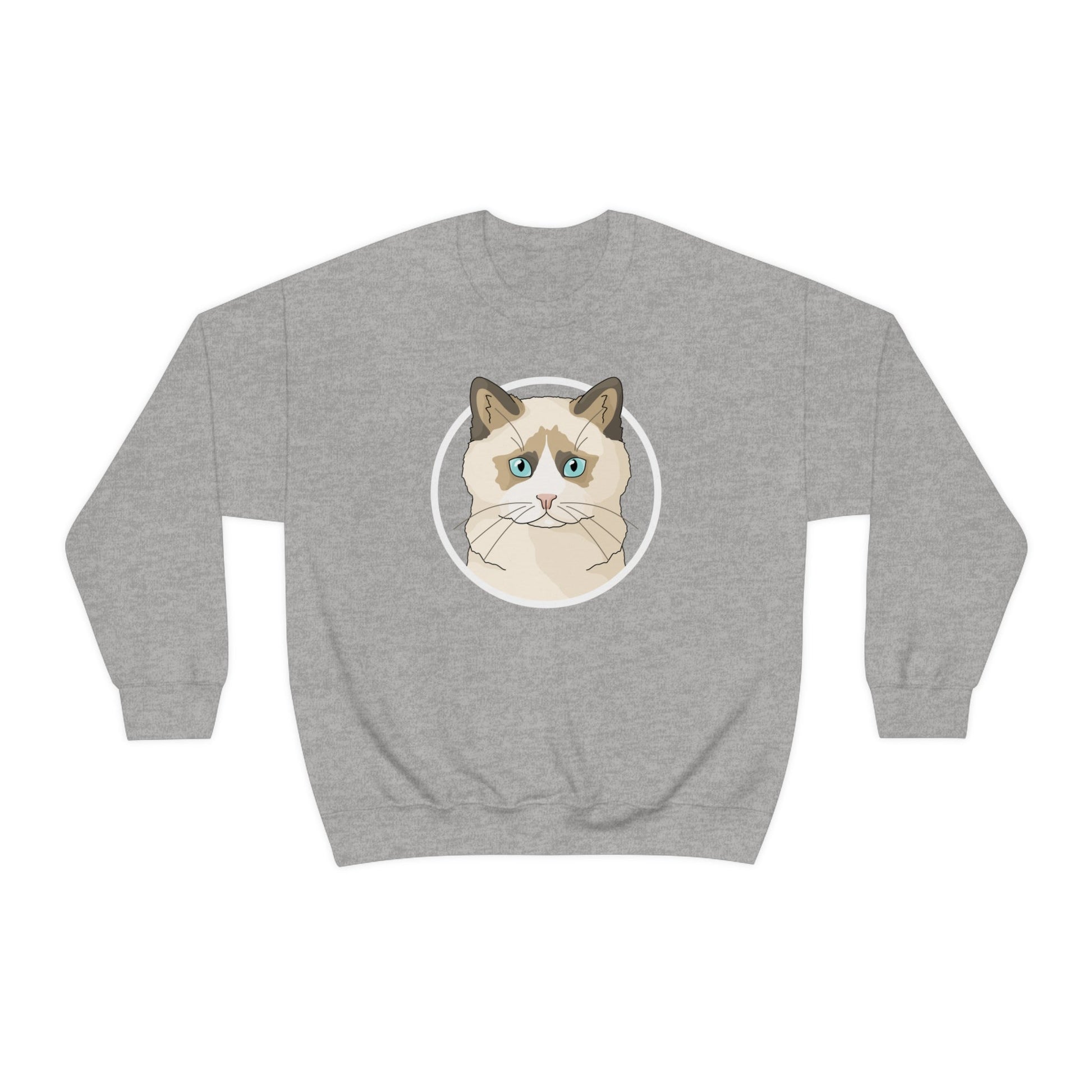 Ragdoll Circle | Crewneck Sweatshirt - Detezi Designs-31849718993966160420