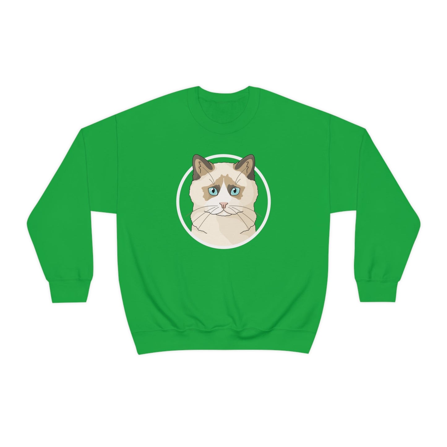 Ragdoll Circle | Crewneck Sweatshirt - Detezi Designs-33018655836471051479