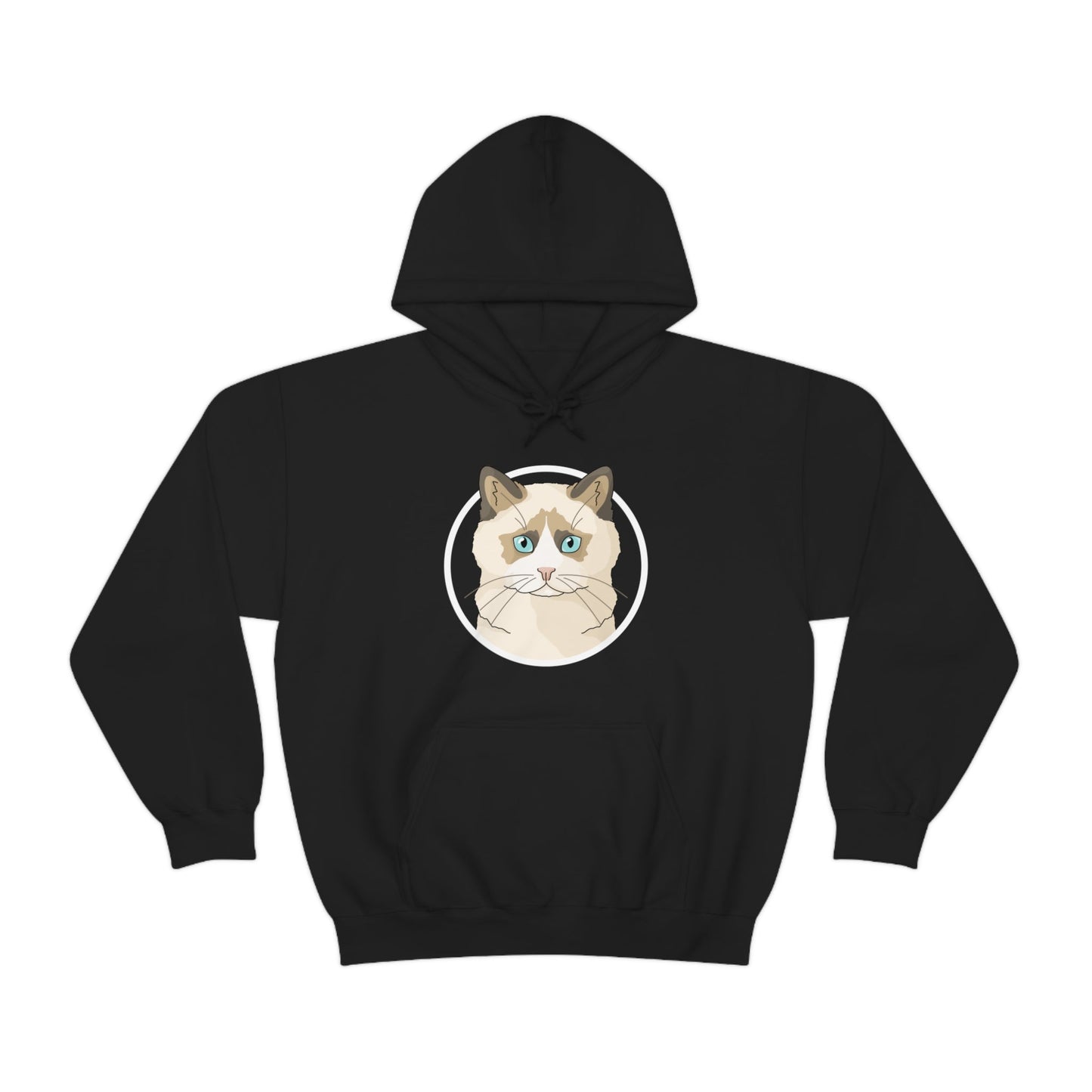 Ragdoll Circle | Hooded Sweatshirt - Detezi Designs-10094665187345607497