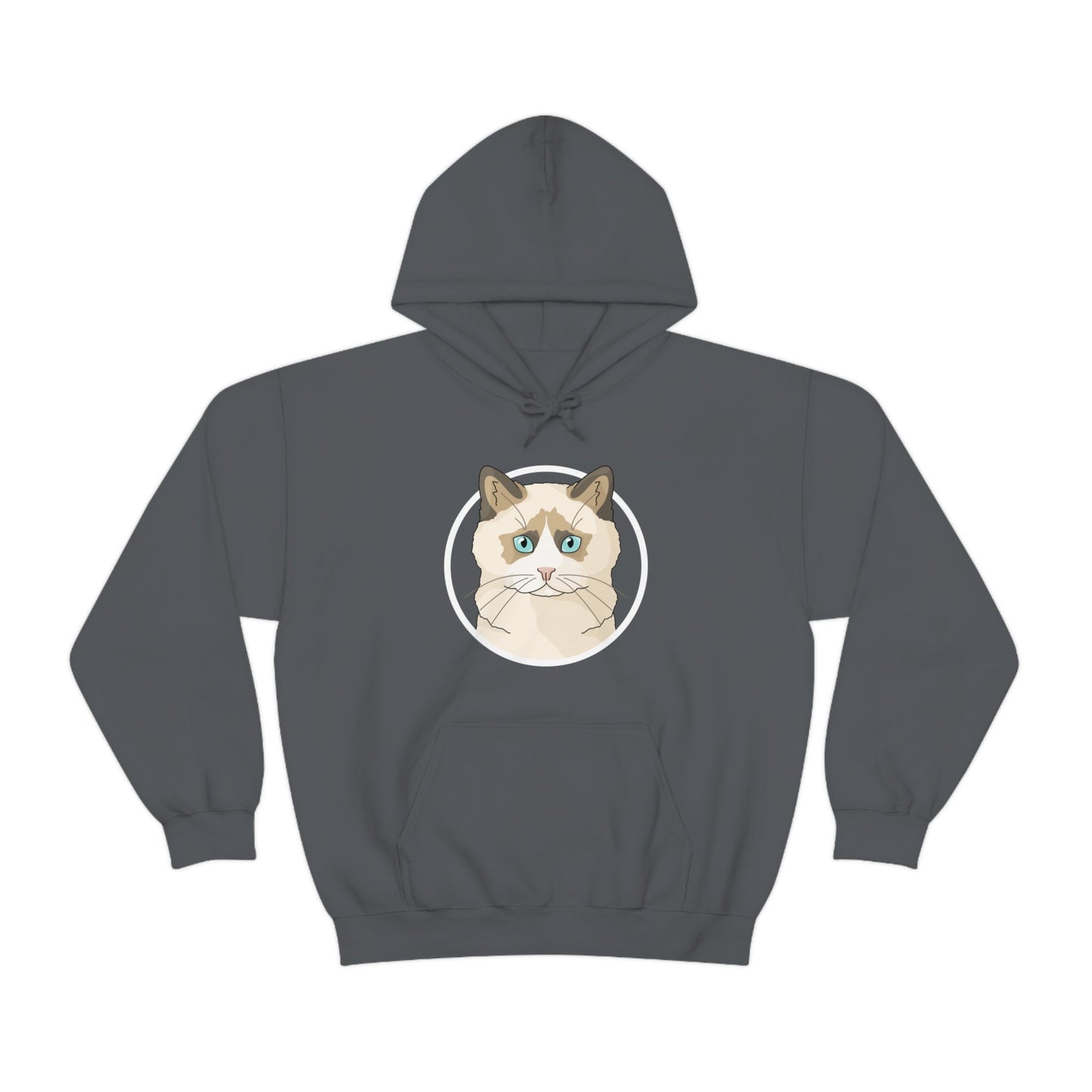 Ragdoll Circle | Hooded Sweatshirt - Detezi Designs-20149114050608583931