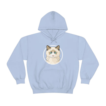 Ragdoll Circle | Hooded Sweatshirt - Detezi Designs-21939439007291690977