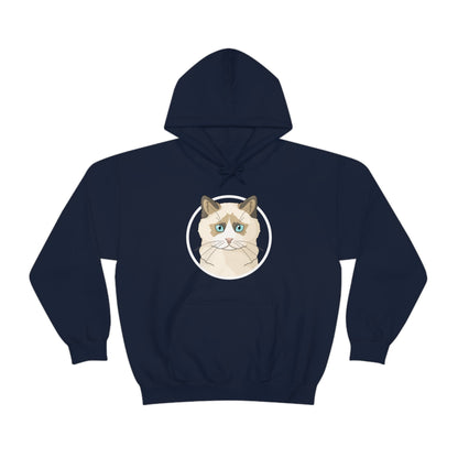 Ragdoll Circle | Hooded Sweatshirt - Detezi Designs-24971219255981729841