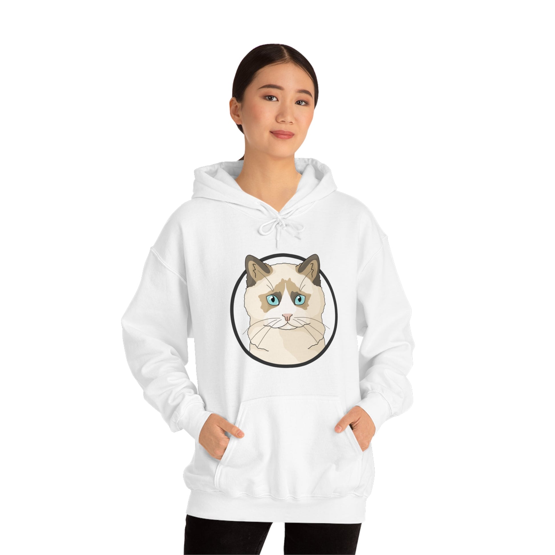 Ragdoll Circle | Hooded Sweatshirt - Detezi Designs-30451622663796475990