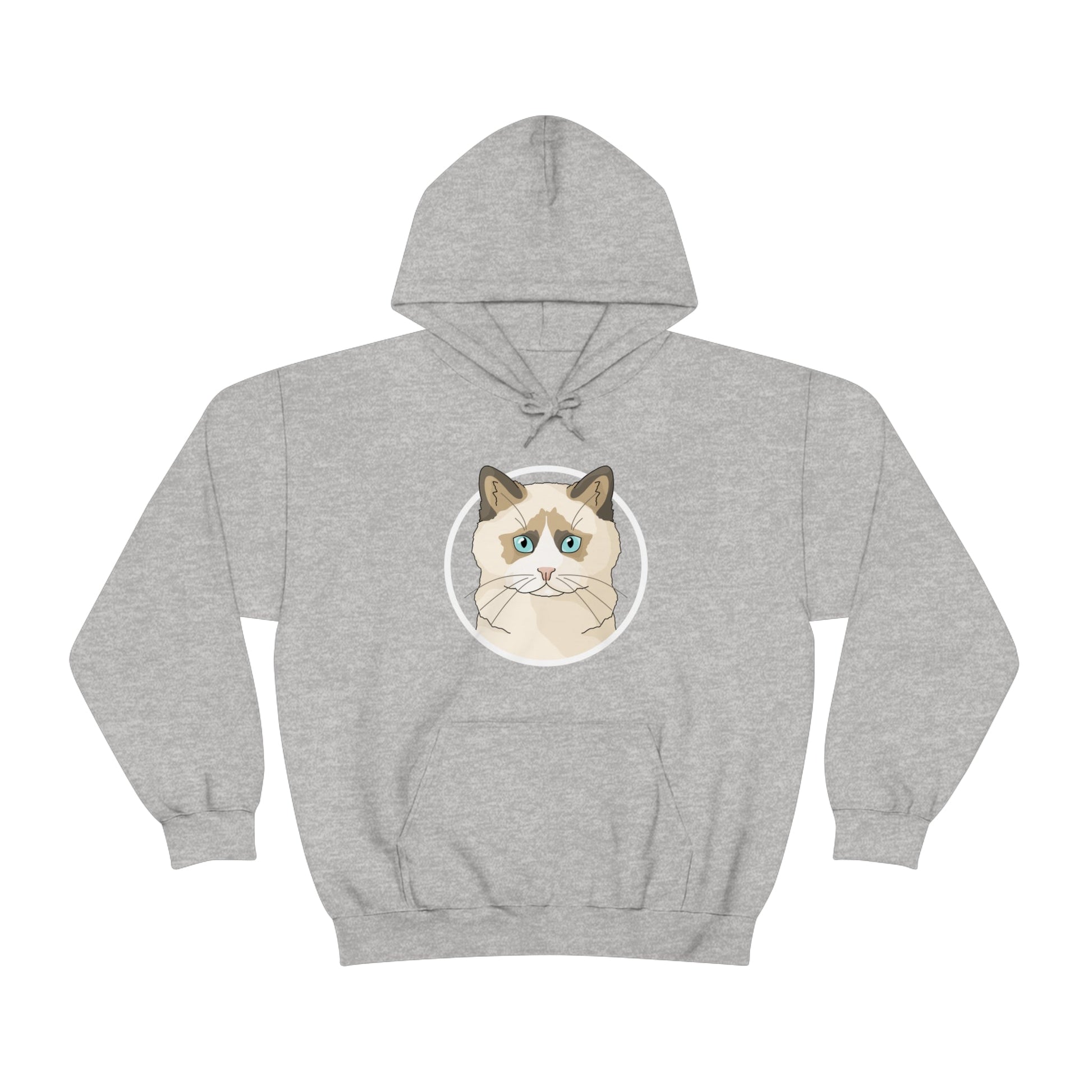 Ragdoll Circle | Hooded Sweatshirt - Detezi Designs-30451622663796475990