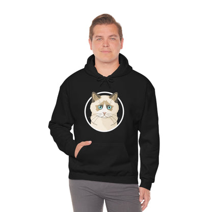 Ragdoll Circle | Hooded Sweatshirt - Detezi Designs-30451622663796475990