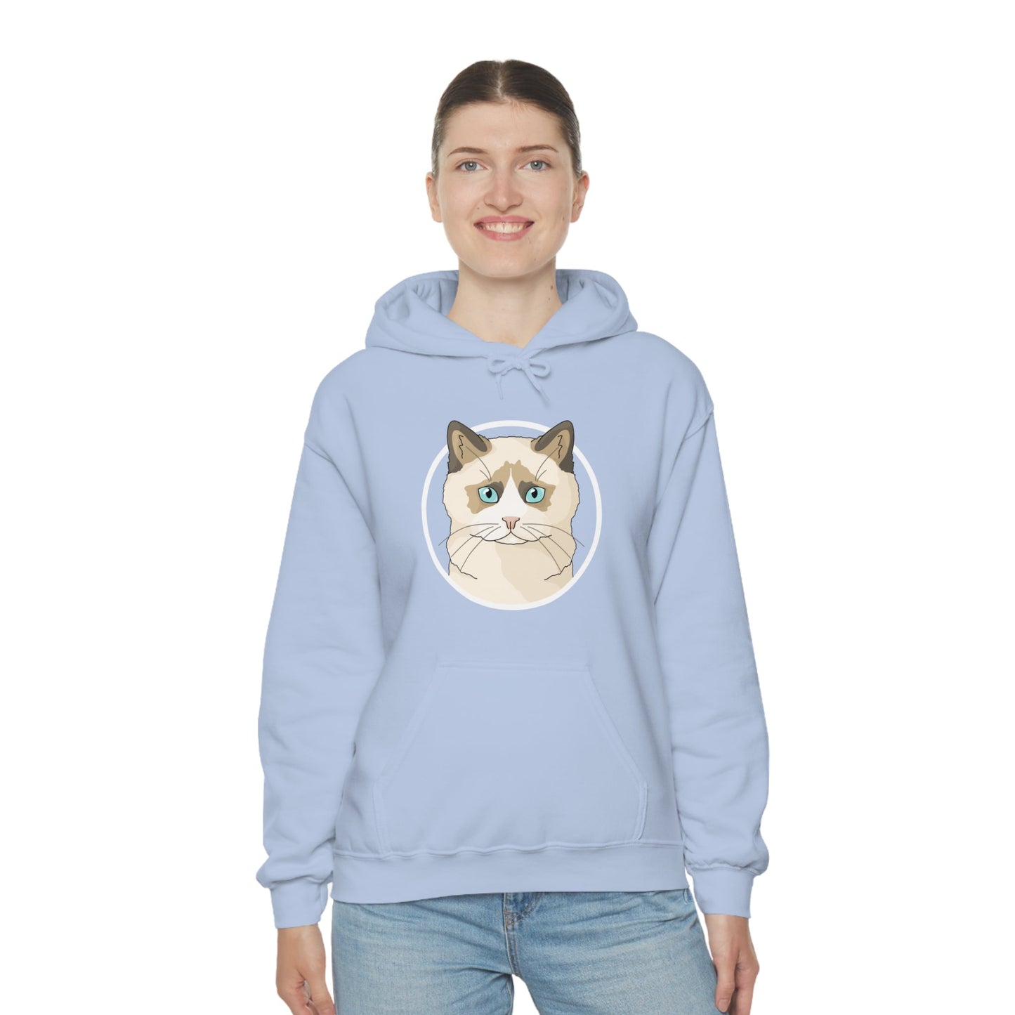 Ragdoll Circle | Hooded Sweatshirt - Detezi Designs-30451622663796475990