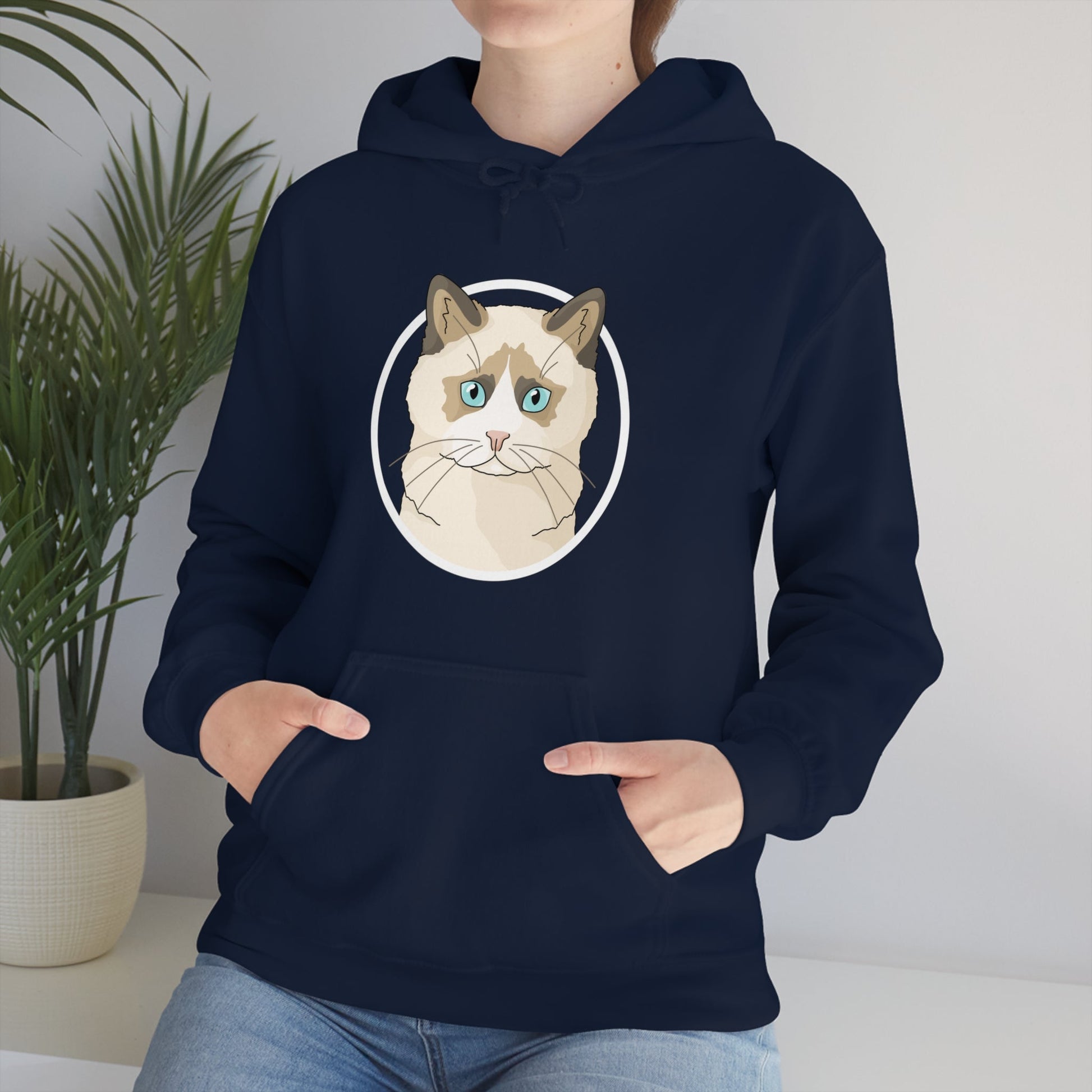 Ragdoll Circle | Hooded Sweatshirt - Detezi Designs-30451622663796475990