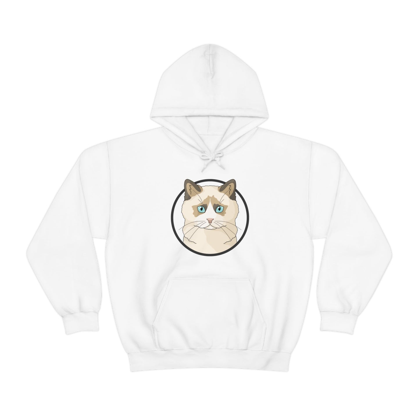 Ragdoll Circle | Hooded Sweatshirt - Detezi Designs-33948278183322904352